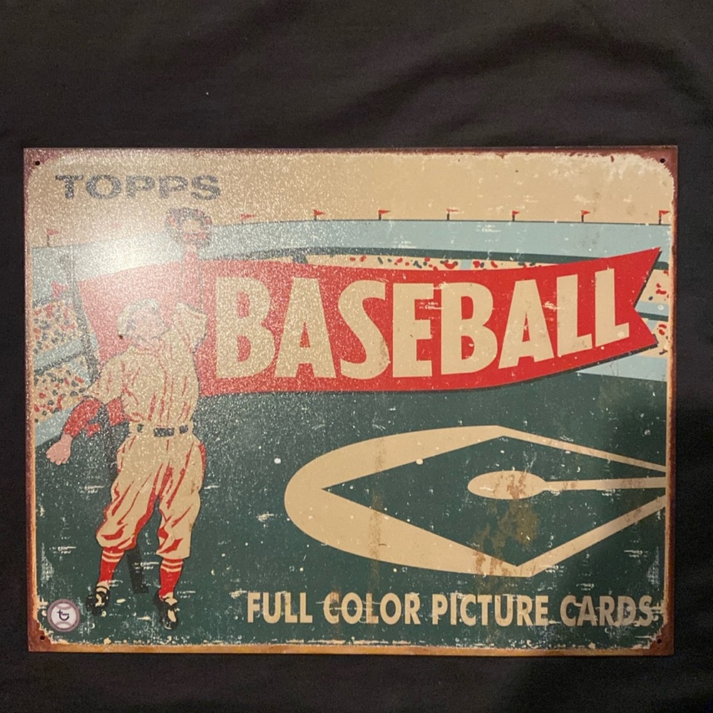 Vintage tin sign